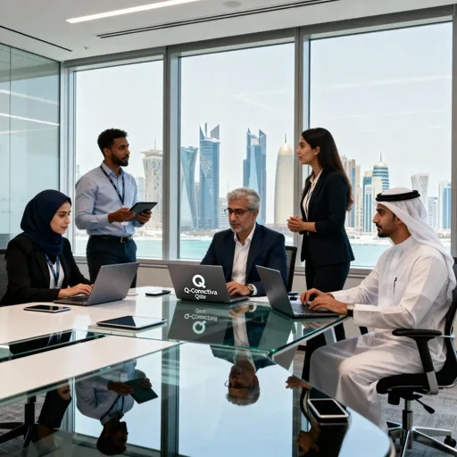Q-Connective team in Doha office